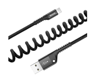 Baseus Kabel USB-A - Lightning Spring 1m (2A, czarny) - 739818 - zdjęcie 2